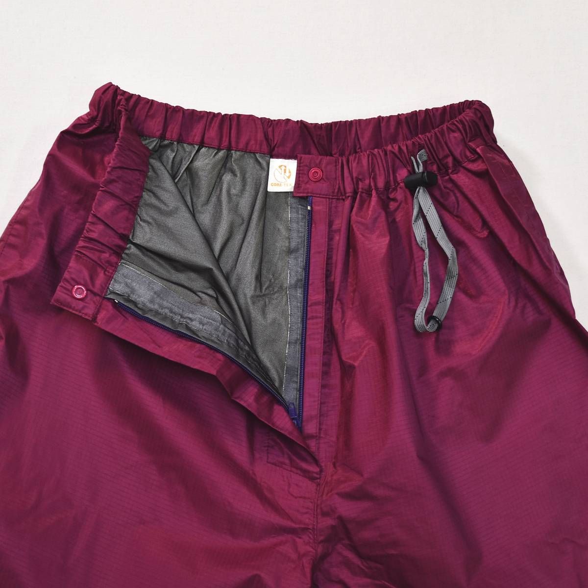 モンベル montbell ゴアテックス GORE TEX ウィンド パンツ リップストップ ナイロン ジップアップ M パープル アウトドア タウンユース レジャー レイン ウェア レディース