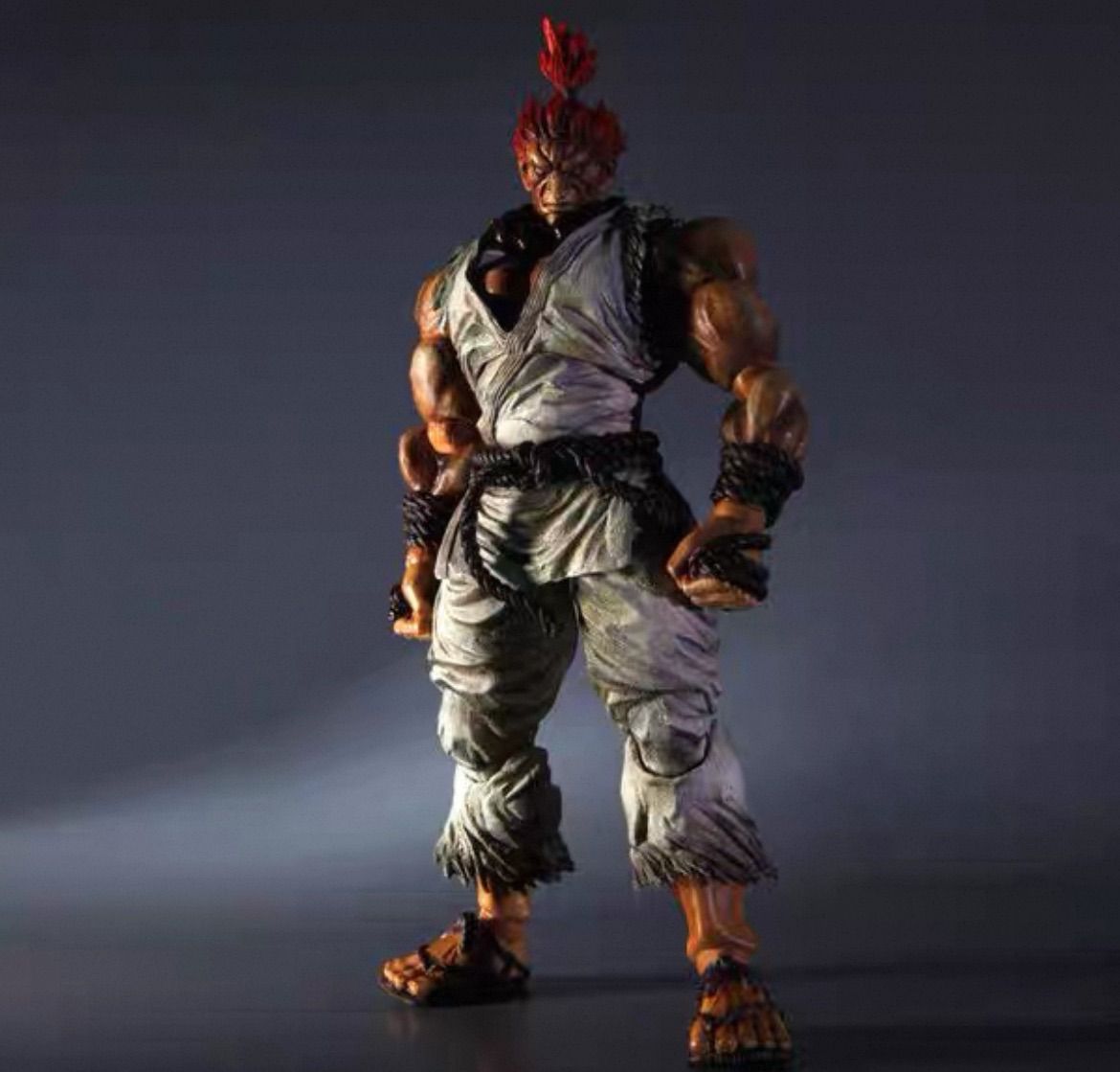 ストリートファイター 豪鬼 フィギュアセット 白 多関節可動