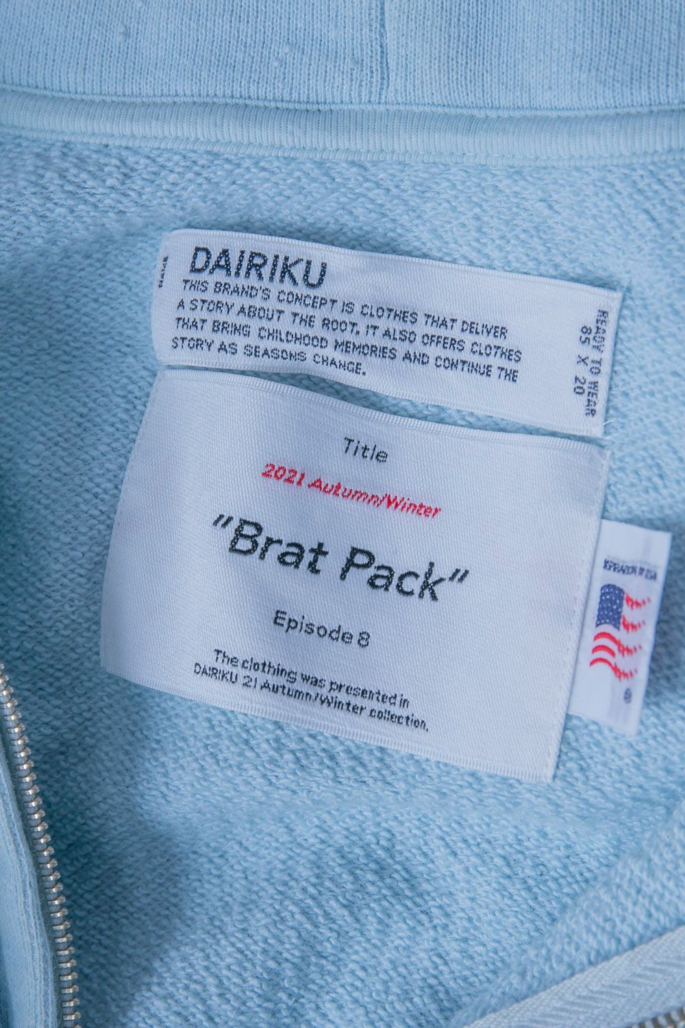 DAIRIKU ダイリク Ponyboy Zip Hoodie “Brat Pack”21AW-C1 ダメージ