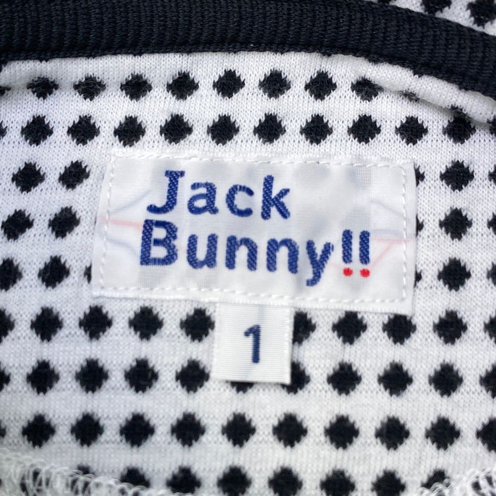 Jack Bunny!! ドット柄 サイズ1 Jack Bunny!! ジャックバニー ドット柄 ゴルフ 半袖 ポロシャツ