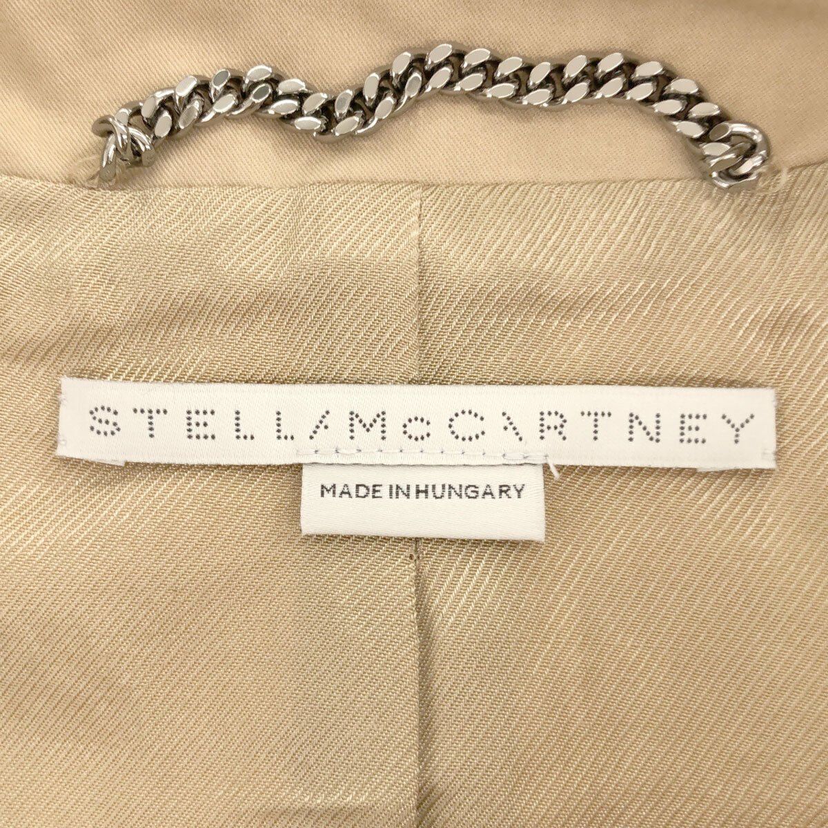 STELLA McCARTNEY ステラ マッカートニー 19SS フロントフリルコットントレンチコート ベージュ 34 557905