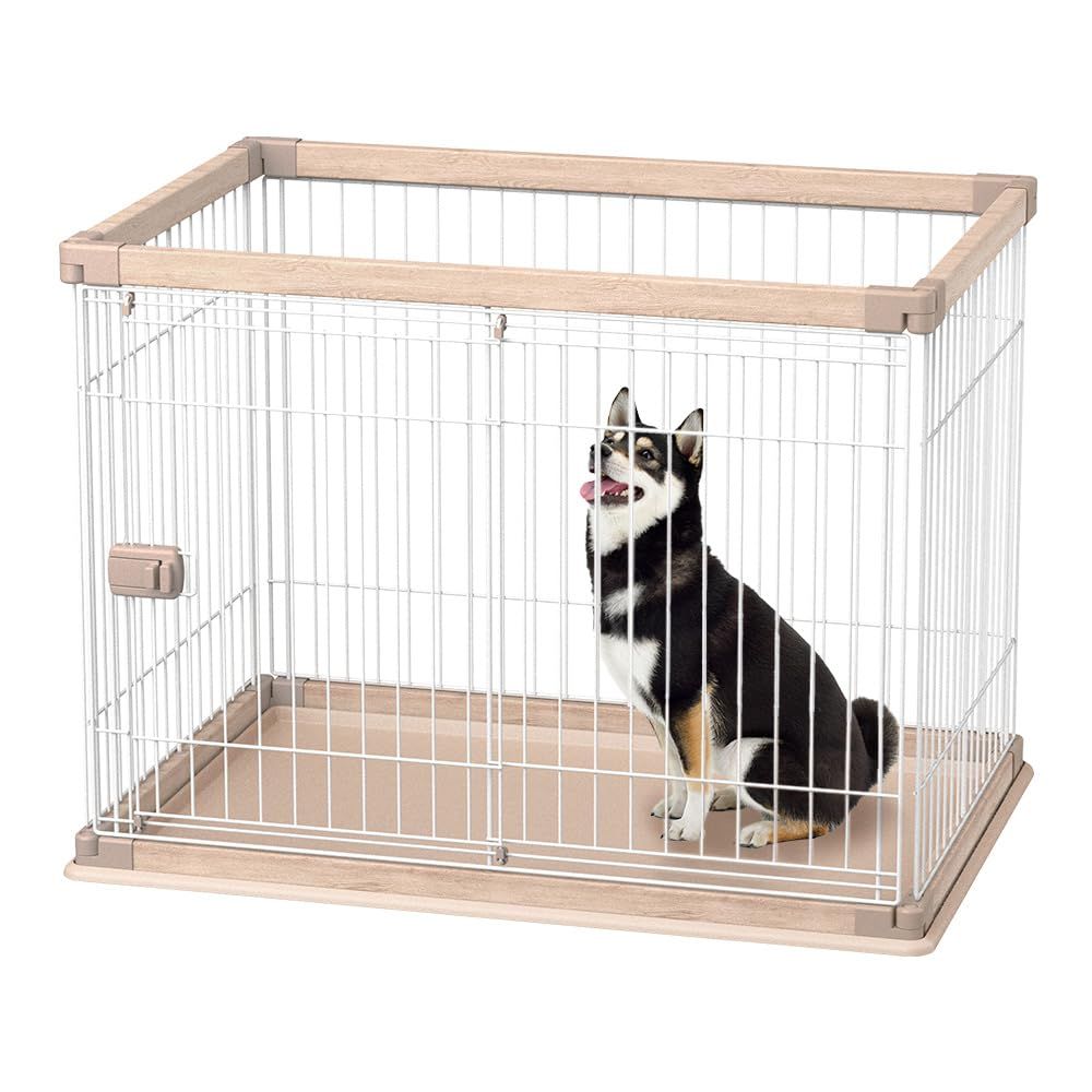 アイリスオーヤマ 犬 サークル ウッディサークル ライトナチュラル 小型犬用 P295976F IRIS OHYAMA
