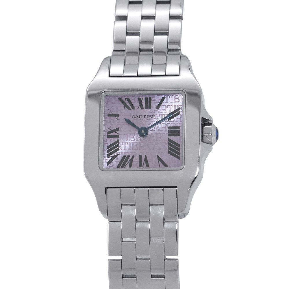 カルティエ サントスドゥモワゼル 2008年クリスマス モデル 2000本 パープル文字盤