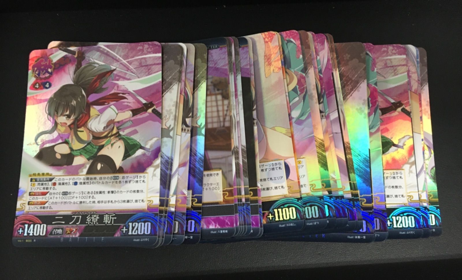 アンリミテッドヴァーサス 閃乱カグラ 柳生 雲雀 サイン 2枚