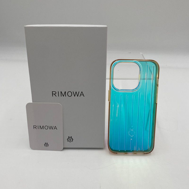 中古品】RIMOWA リモワ iPhone CASE 14PRO RIPOHCP14LBK