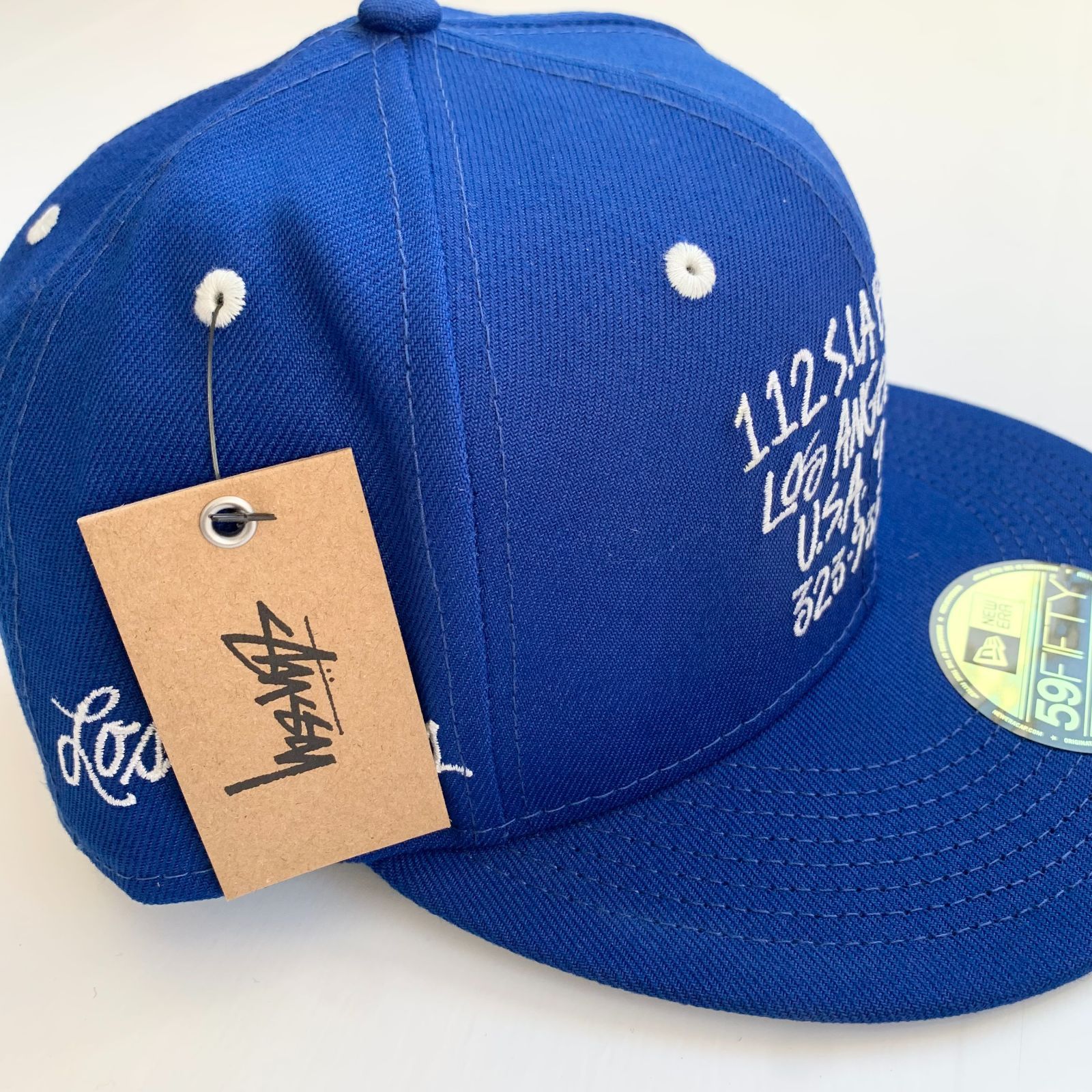 New era LA ニューエラ キャップ stussy 1/2 青 - メルカリ