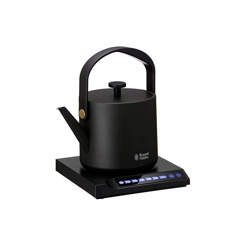 大石アンドアソシエイツ ラッセルホブス 電気ケトル 温度調整 0.6L Tkettle ブラック 7106JP-BK 1
