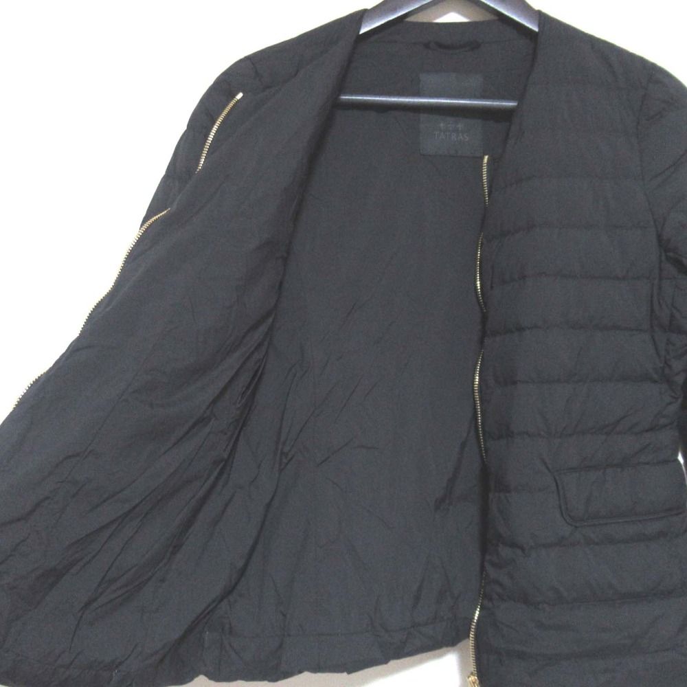 ◆TATRAS 23AW◆ ジップアップ ダウンジャケット / Black◆ 美品 23AW TATRAS タトラス NOKO ノコ ジップアップ ノーカラー