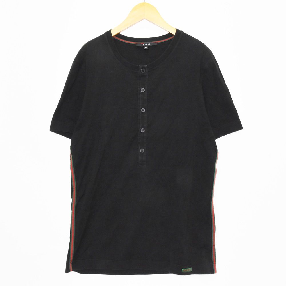 ABランク】GUCCI グッチ メンズ XL Tシャツ 半袖 カットソー 黒 ...