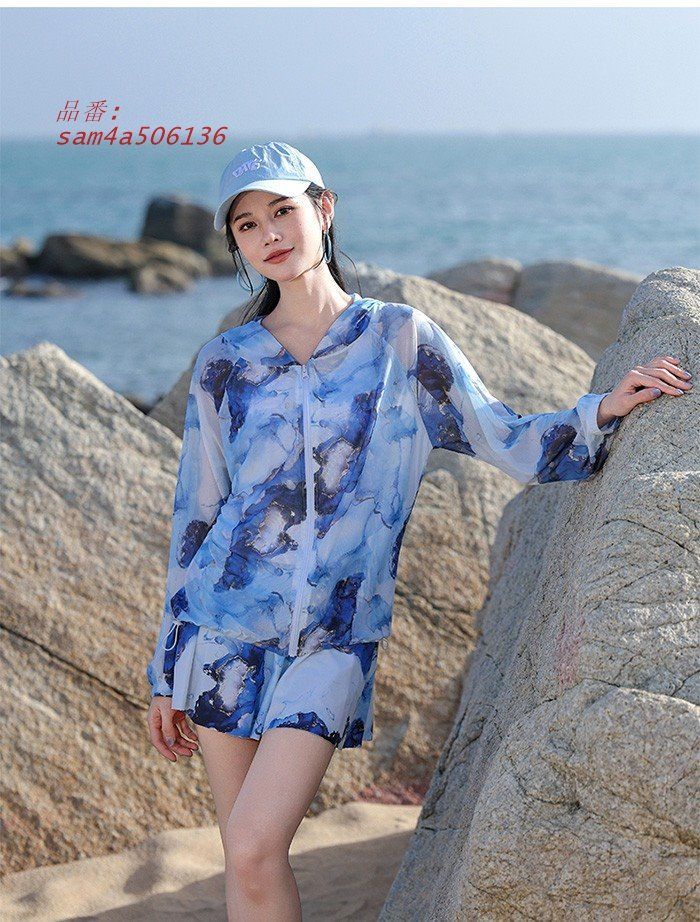 水着 タンキニ レディース 体型カバー M L 3L 半袖 ママ水着 4L ラッシュガード 2L セパレート オトナ女子 ノンワイヤー 6L 大きいサイズ ブルー 3点セット 5L am4a506136 USTAUSTRALIA_COM_AU