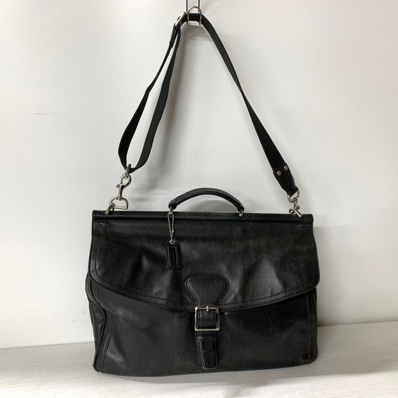 中古】【メンズ】 COACH コーチ F70098 BEEKMAN BLACK LEATHER