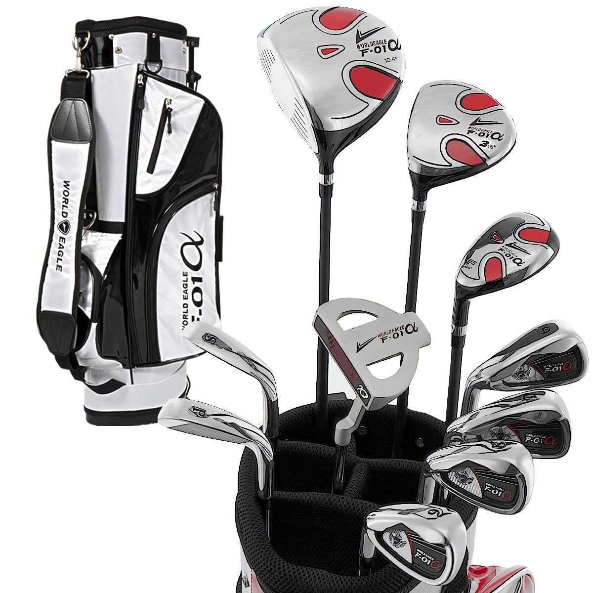 希少左レフティ ナイキバッグ付 ワールドイーグル F-01α メンズゴルフセット 希少左レフティ ナイキバッグ付 ワールドイーグル F-01α メンズゴルフ