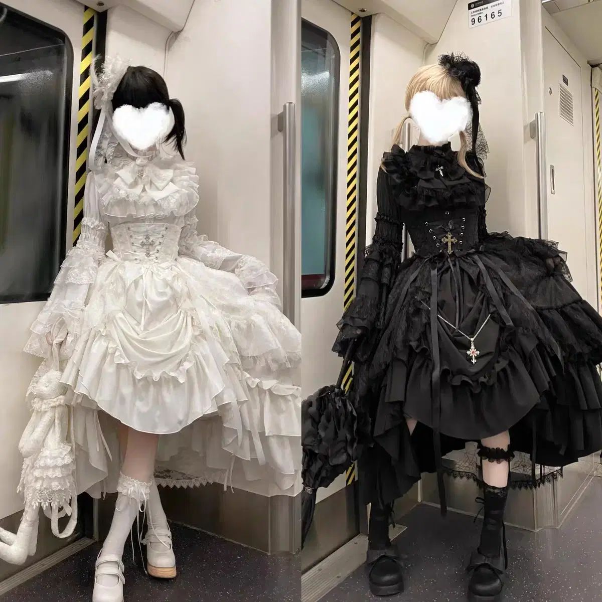 ミディアム ナイチンゲールショップ ゴスロリ ドレス 黒