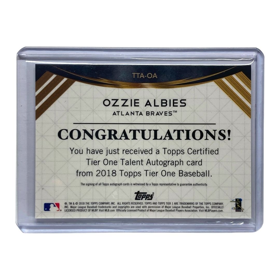 TOPPS MLBカード TIER ONE OZZIE ALBIES BRAVES 046/295 #TTA-OA 送料無料 中古 IT2 TOPPS MLBカード TIER ONE OZZIE ALBIES BRAVES 046/295 #TTA-OA
