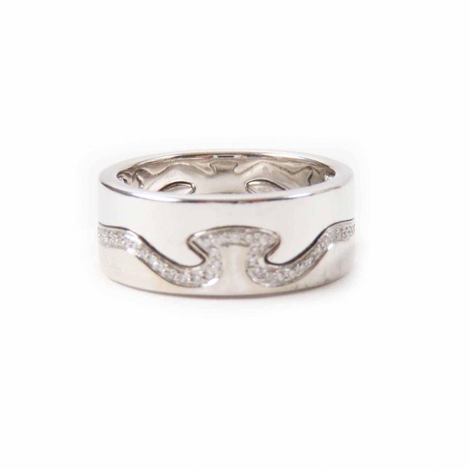 良品◎Georg Jensen ジョージジェンセン フュージョンリング 2連  