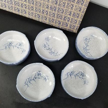 食器 和食器 陶器 煮物皿 小鉢 昭和レトロ 5皿セット A9316A06