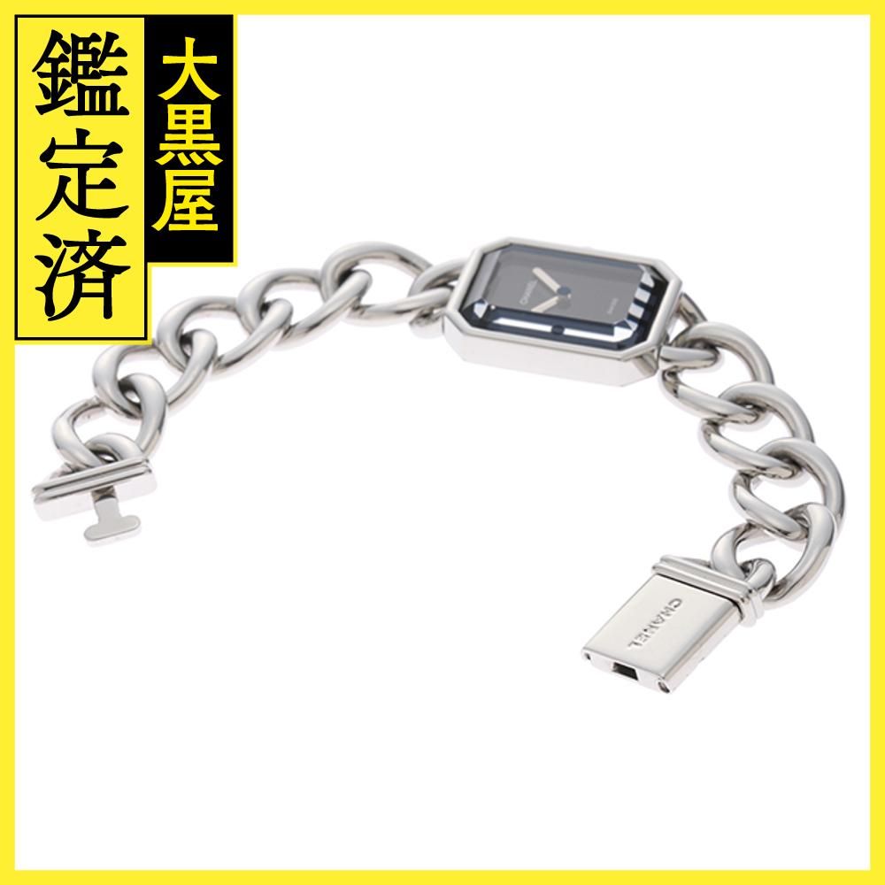 CHANEL シャネル 腕時計 プルミエールM H0452 ステンレス ブラック文字