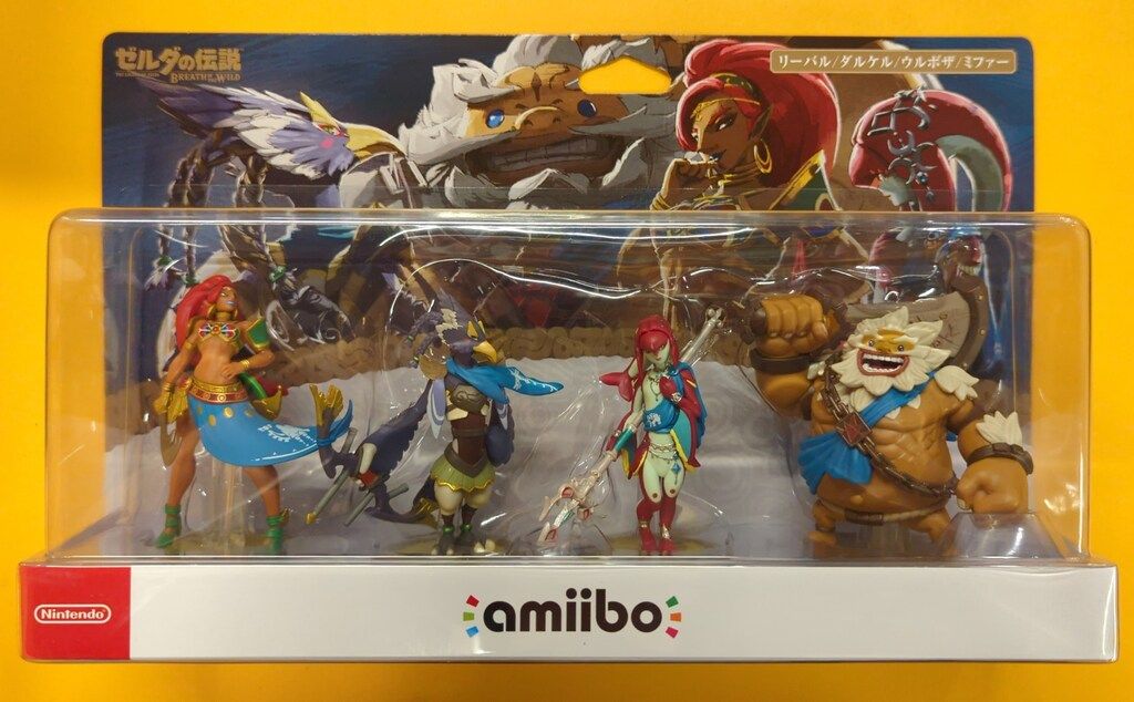 任天堂 amiibo ゼルダの伝説 ブレスオブザワイルド 四人の英傑セット