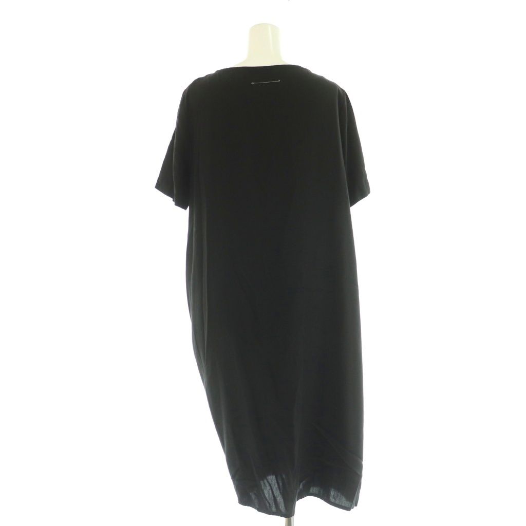 mm6 ワンピース 即発 Maison Margiela MM6 ワンピース 黒 ラウンドネックドレス