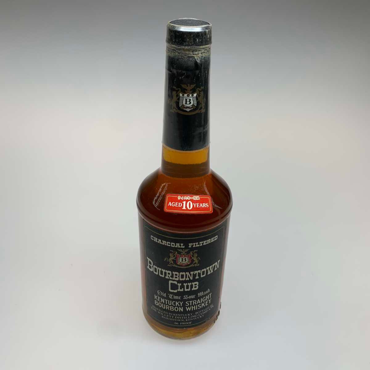 Bourbontown Club 10年熟成 バーボンウイスキー ○○ 蒸留酒類 ウィスキー バーボン 750ml BOURBONTOWN CLUB 10