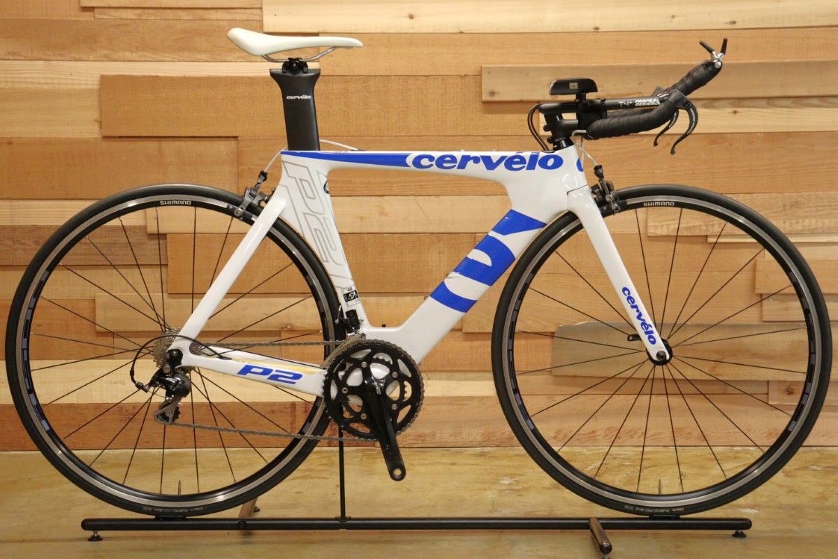 サーヴェロ CERVELO P2 2014年頃モデル 48サイズ シマノ 105 5700MIX 10S カーボン タイムトライアル バイク 【立川店】