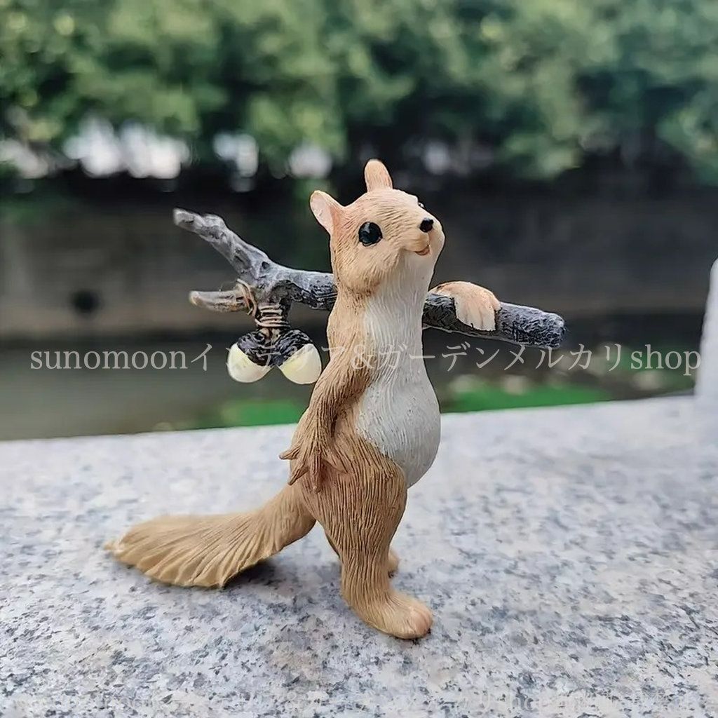 庭の装飾 どんぐり かわいい ブラウン インテリア ガーデン りす 木の