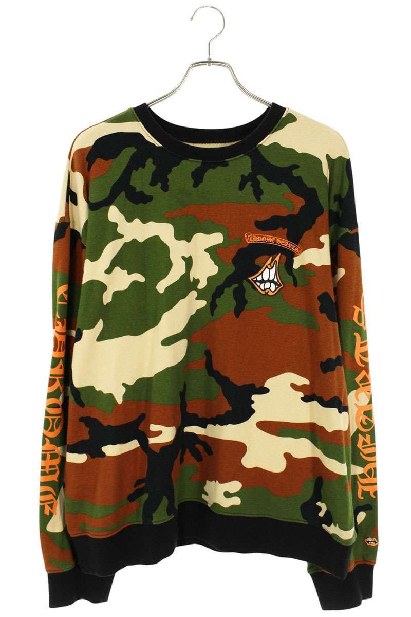 クロムハーツ　PO CAUTION SWTSHRT MATTY BOY カモフラ CHROME HEARTS(クロムハーツ) 22SS×MATTY BOY PPO CAUTION