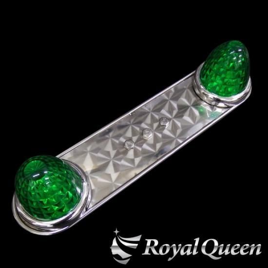 ホイールマーカーステーA 6mm丸棒巻 ウロコ柄 17.5インチ トラック デコトラ パーツ トラック用品 ステンレス RoyalQueen RQWMS4