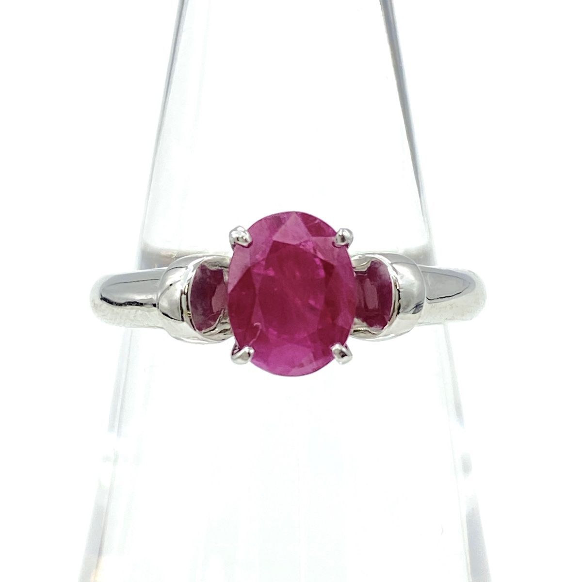 ルビー デザインリング プラチナ 指輪 リング 11.5号 Pt900 ルビー  