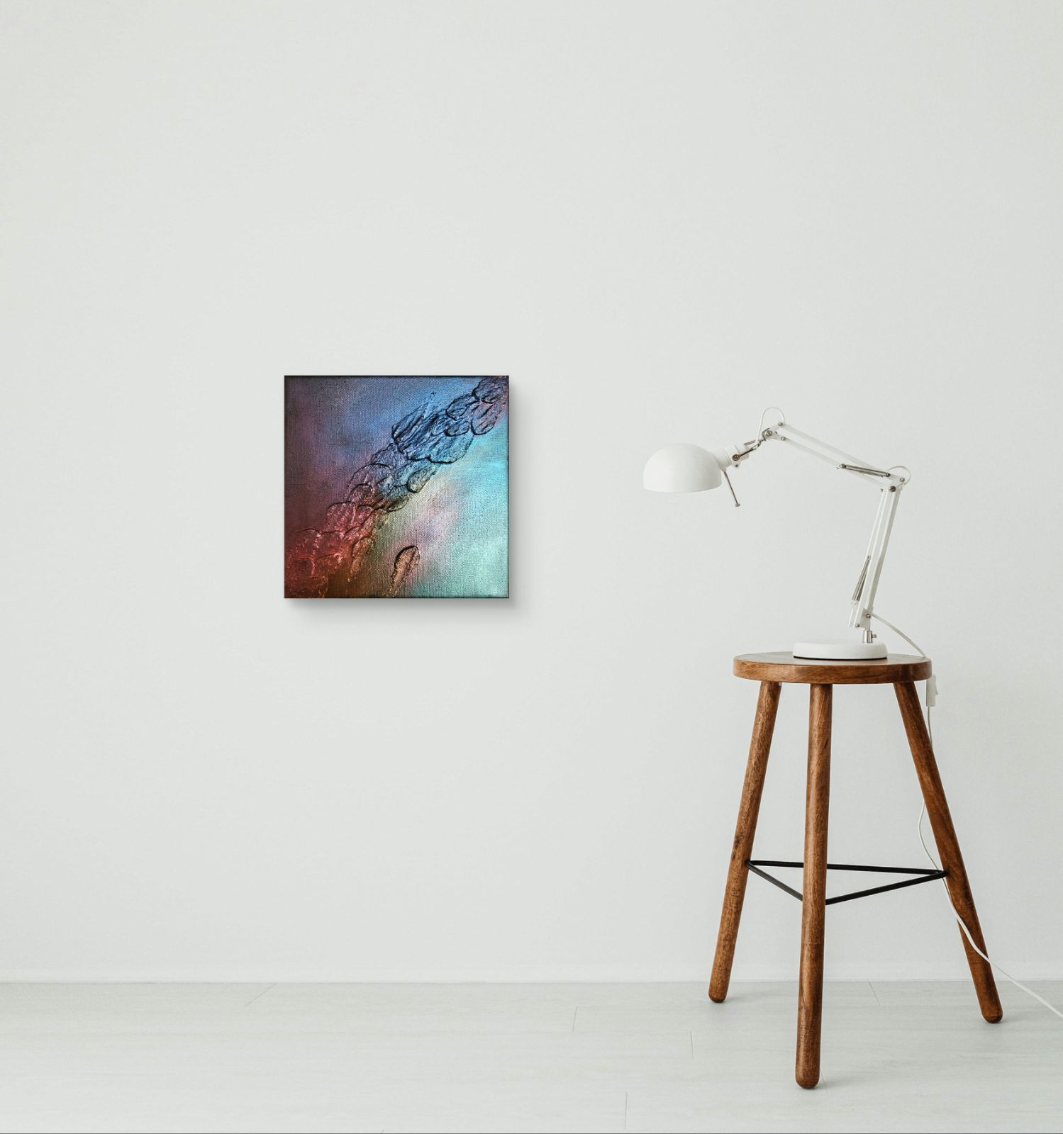 Earth/ テクスチャーアート 18×18㎝ S0 原画1点のみ モダンアート Earth - テクスチャーアート キャンバス 18×18㎝ S0号 原画のみ 一点物