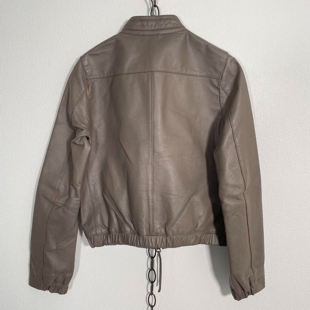 使用感少 ATELIER SAB ピッグレザー シングルライダースジャケット