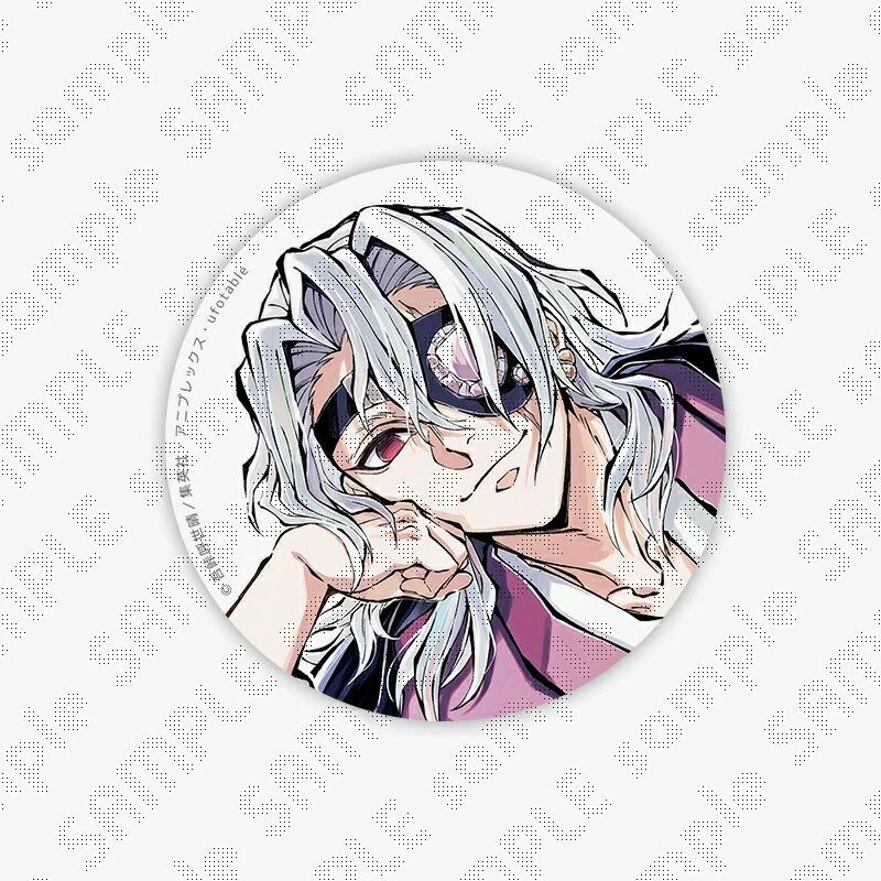 鬼滅の刃　C104 寝そべりイラストグッズ　宇髄天元 100mm缶バッジ 鬼滅の刃 寝そべりイラストグッズ 宇髄天元 100mm缶バッジ