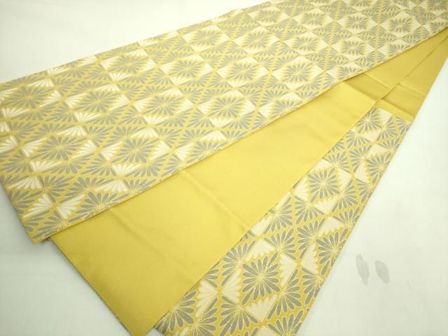 【幻の織物】有職【倭錦】袋帯 織屋宗鱗　松皮菱花菱紋様　極々美品 平和屋本店□最高級 人間国宝 北村武資 経錦 六通柄袋帯 市松