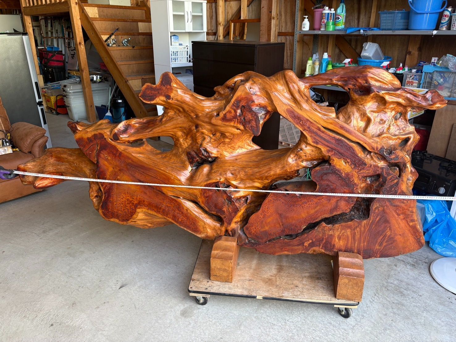 一点もの 屋久杉 上 瘤 こぶ 一枚板 テーブル 飾り台 オブジェ