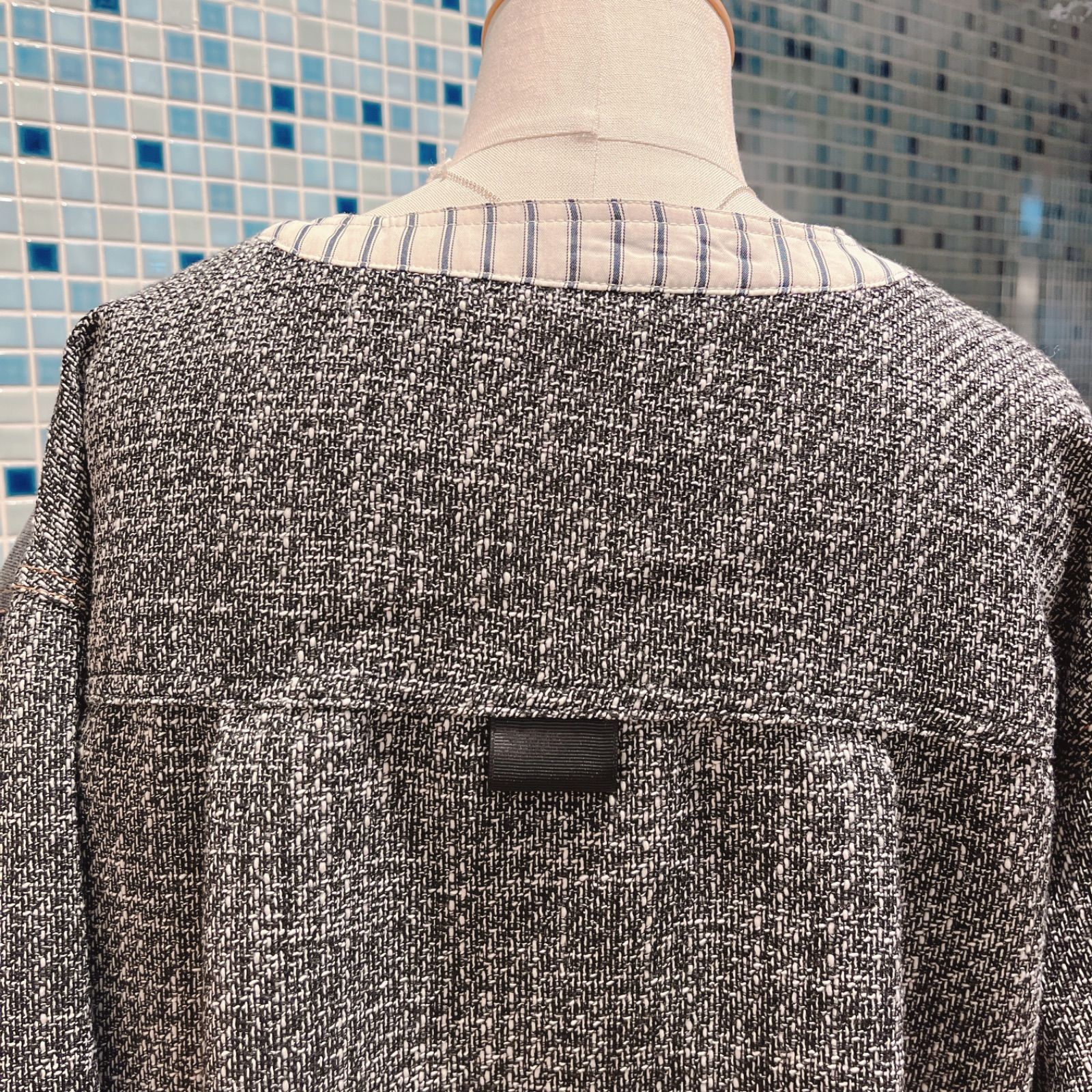 デニム×ツイード ブルゾン