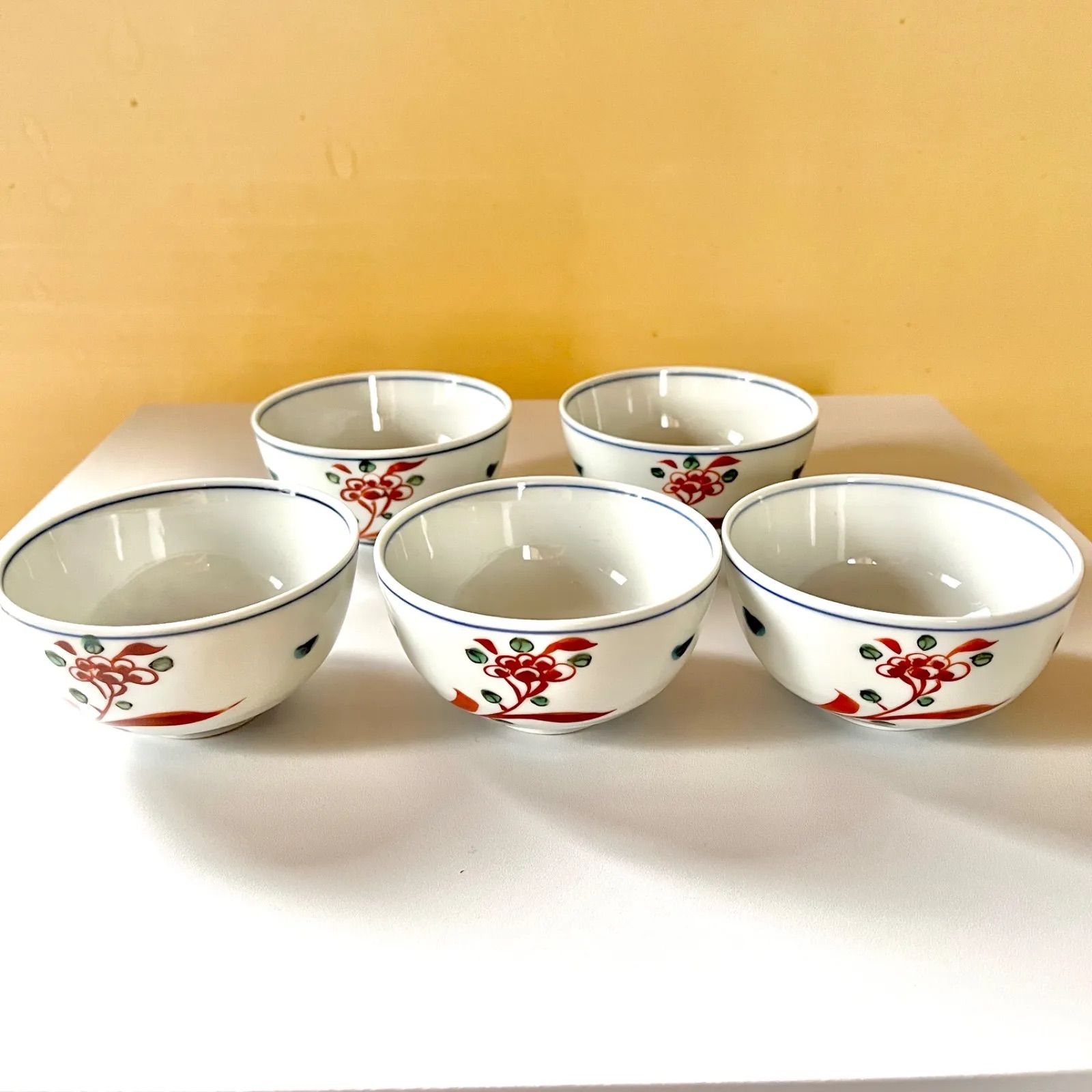 九谷焼　味渓窯　矢口永寿造　赤絵　花鳥文　汲出茶碗　五客　共箱　M　R5223 2025年最新】Yahoo!オークション -矢口永寿(九谷)の中古品・新品