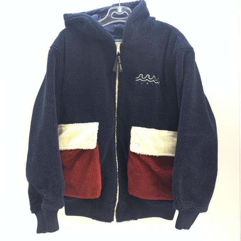 muta MARINE リバーシブルフーデッドボアジャケット サイズ5 ネイビー 92