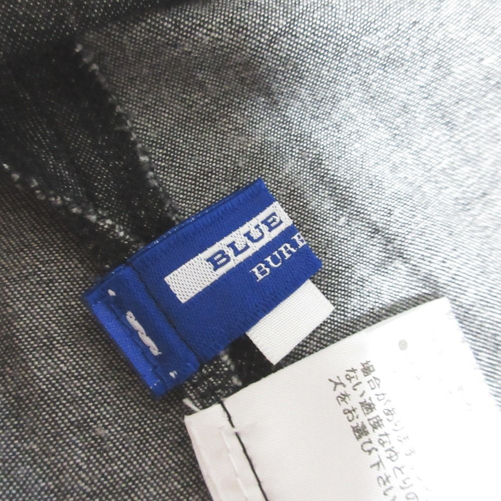 【極美品】バーバリー ブルーレーベル　デニムスカート　綿100% サイズ36 美品 BURBERRY BLUE LABEL バーバリーブルーレーベル デニム