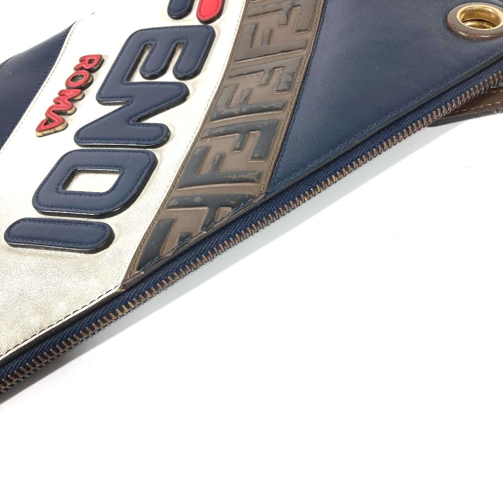 FENDI フェンディ クラッチバッグ FILA フィラ コラボ ロゴ 8BS021 
