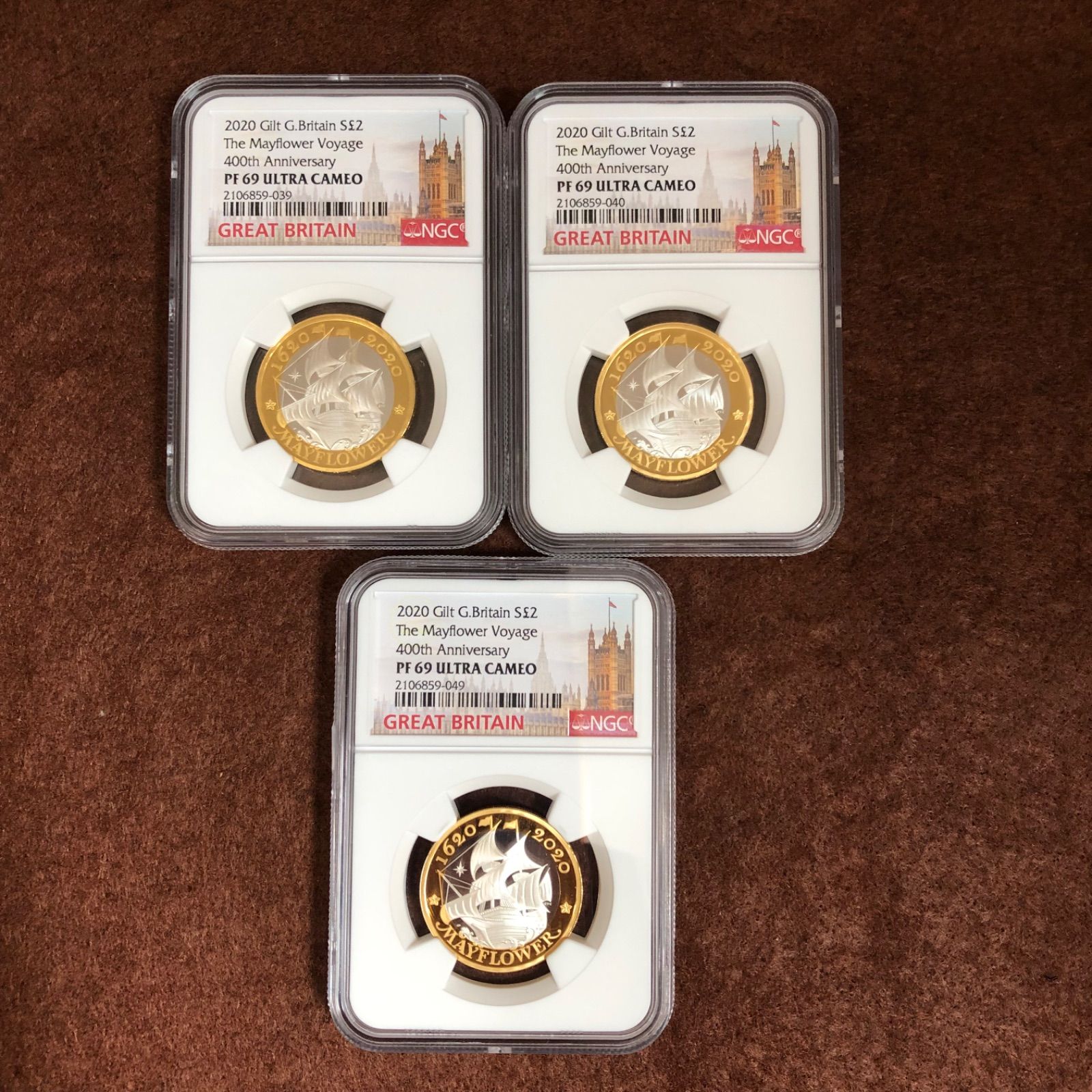 メルカリ最安値 2020年 メイフラワー航海 2ポンド ギルト銀貨 メルカリ