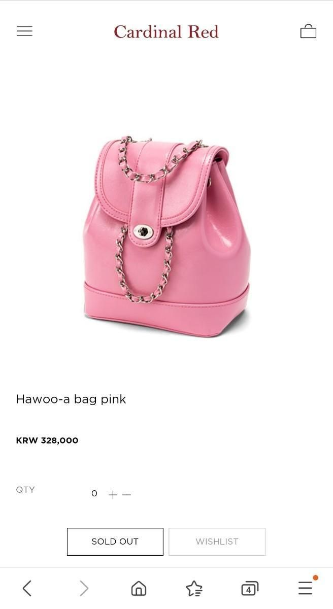 大幅値下げ‼️Hawoo-a bag 韓国 Cardinalred Cardinal Red Hawoo-a bag