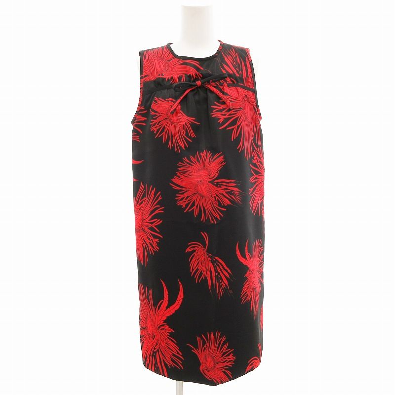 ヌメロヴェントゥーノ N°21 美品 ワンピース ノースリーブ 花柄 リボン