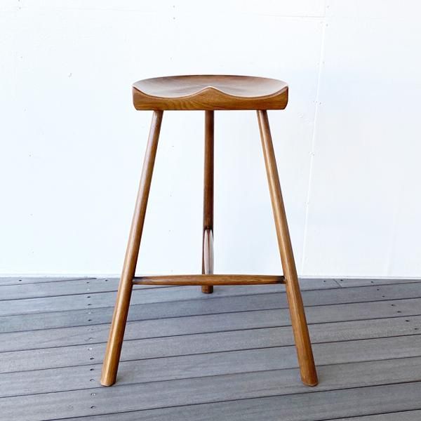 カウンターチェア ハイスツールオーク 天 然木おしゃれ木製鞍型スツールチェア カウンターチェア ハイスツール スツール オーク 天然木 おしゃれ 木製