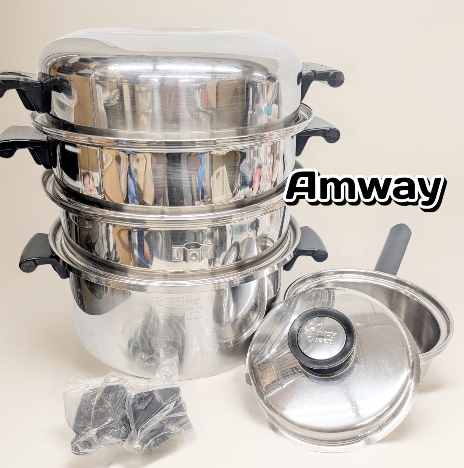 アムウェイフライパン、蒸し器