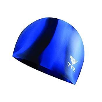 (Blue) - Multi Silicone Swim Cap - Assorted Colours