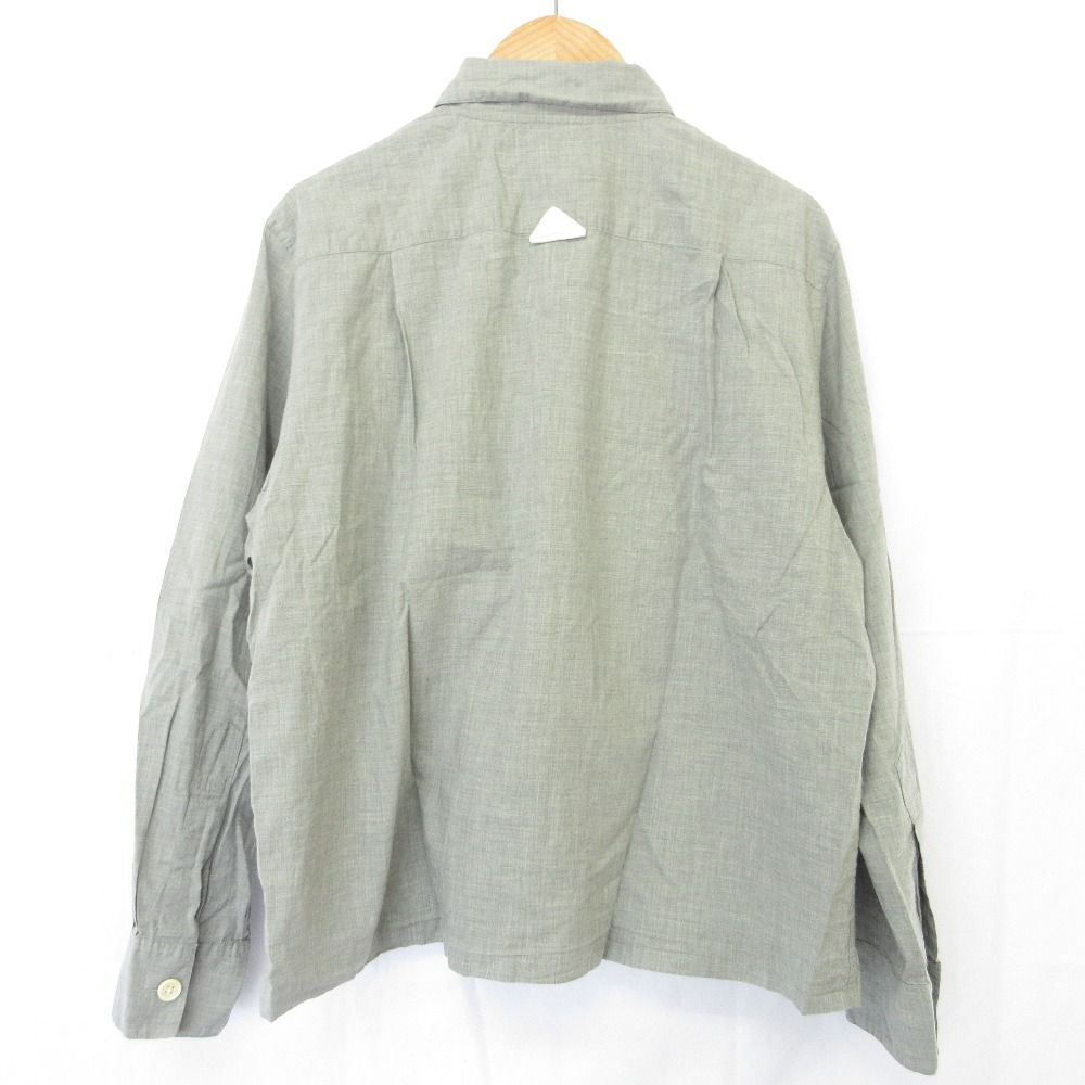 美品 MLH マーガレットハウエル オープンカラーシャツ 白 ジャケット 長袖 美品 MARGARET HOWELL マーガレットハウエル 長袖 オープン
