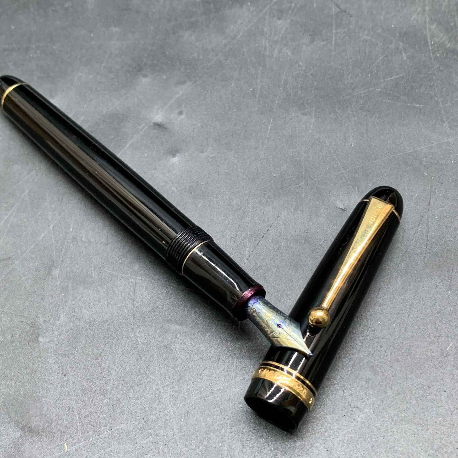 M309 PILOT パイロット 万年筆 カスタム74 ペン先14K 14金 585 5M ブラック軸 筆記未