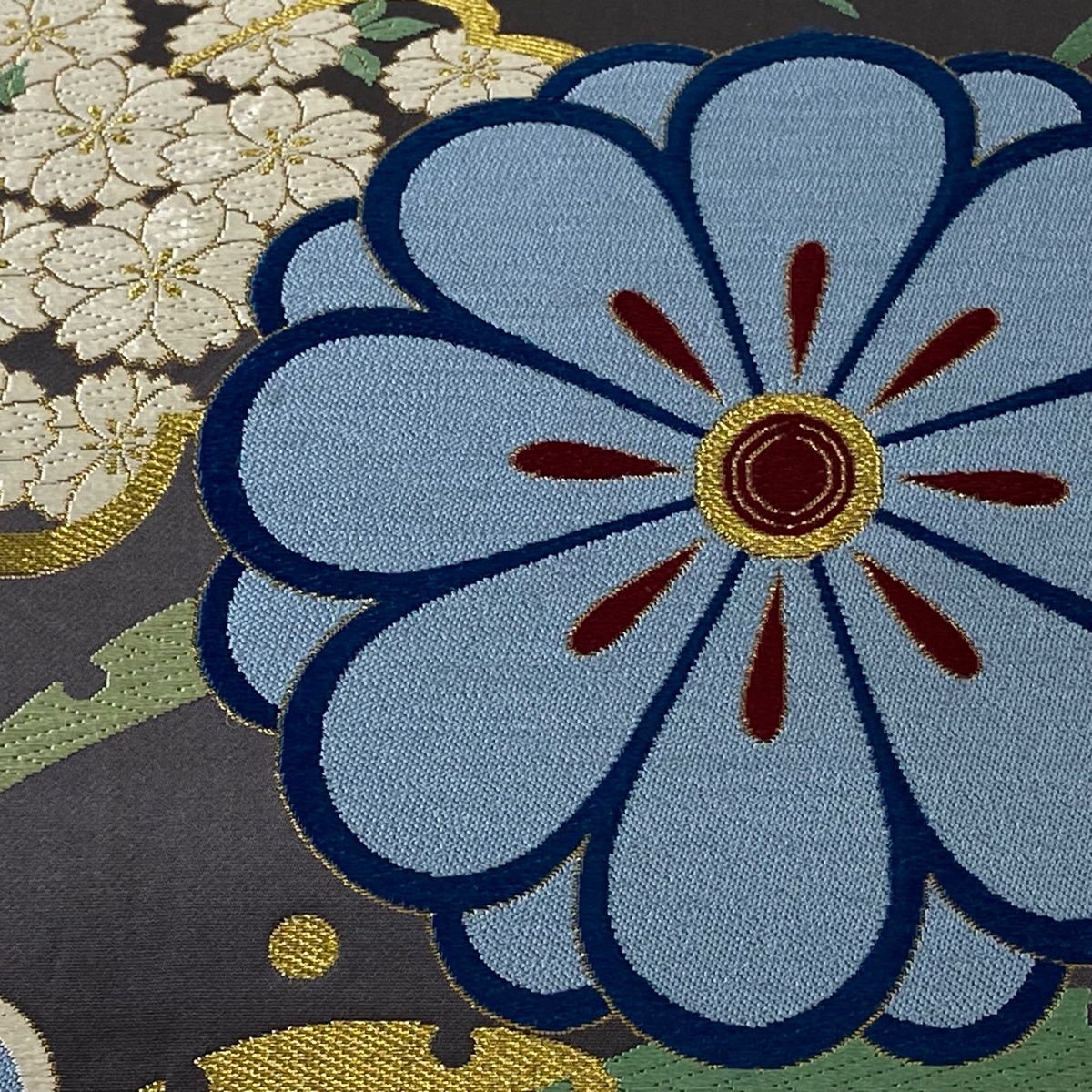 金糸 茶紫