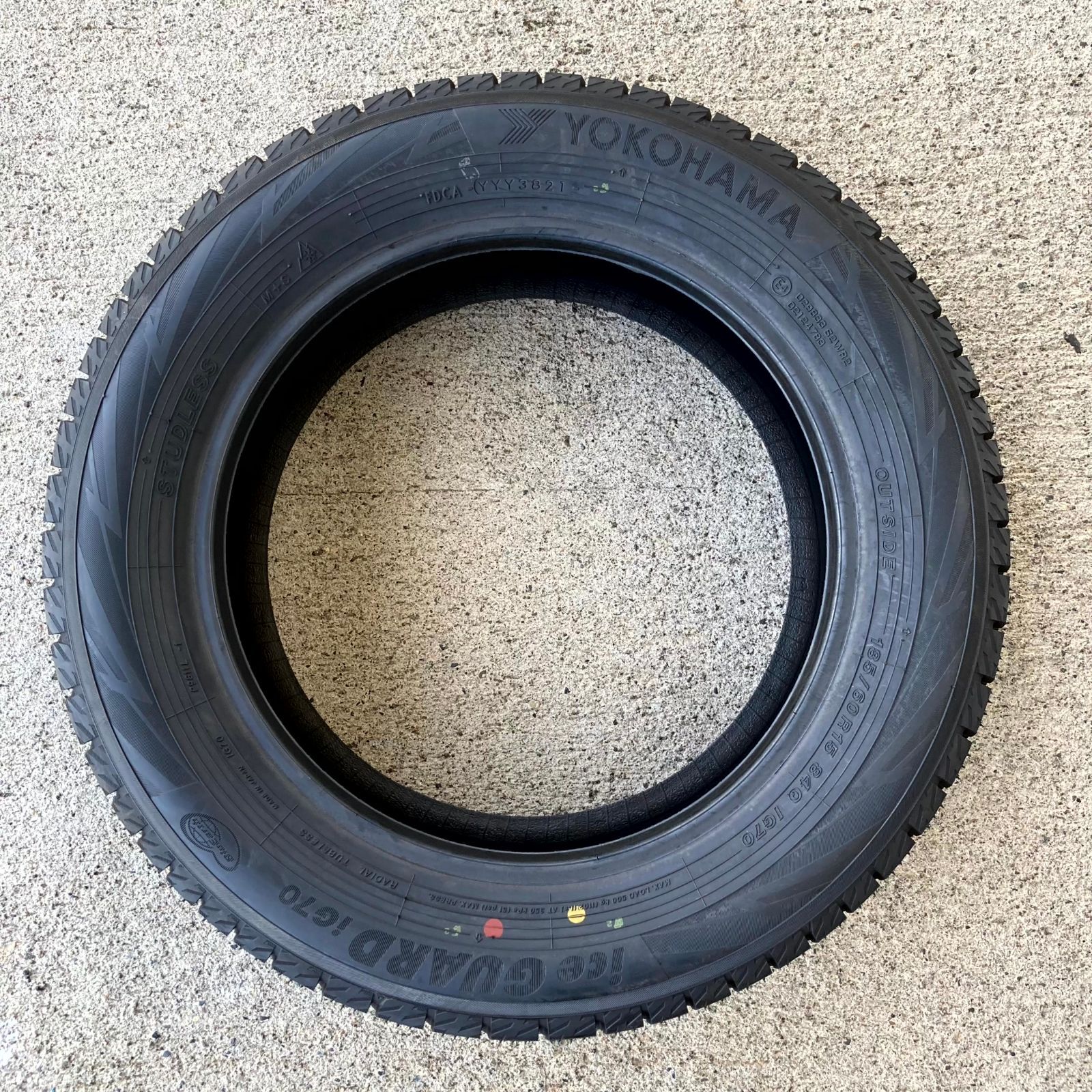 185/60R15 スタッドレスタイヤ 4本セット 新品 ヨコハマ アイス