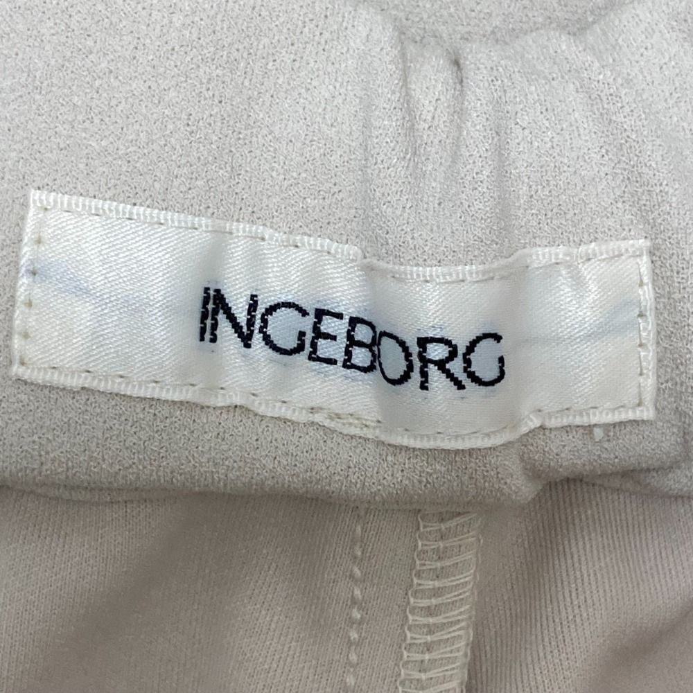 未使用 25SS INGEBORG インゲボルグ パールアクセントカットソーパンツ  